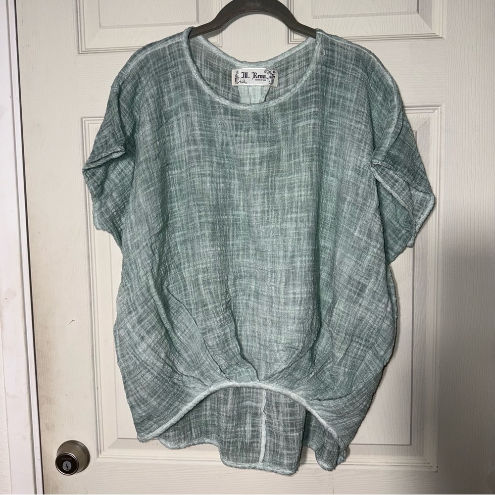 M. Rena Women's Gray Blouse Sz Large